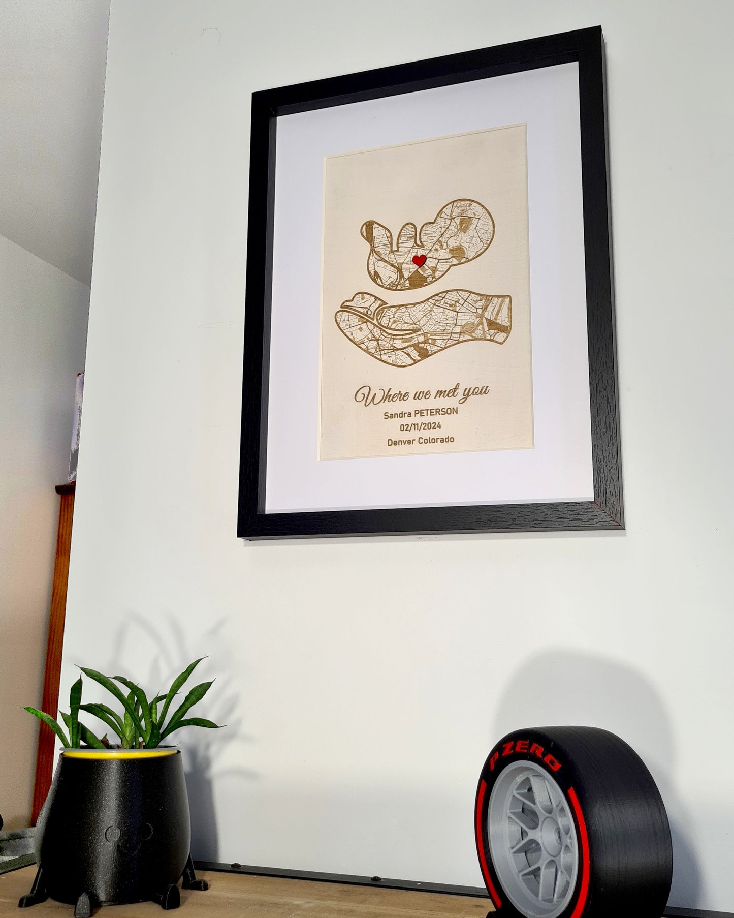 Personalized Map of Baby's Birthplace