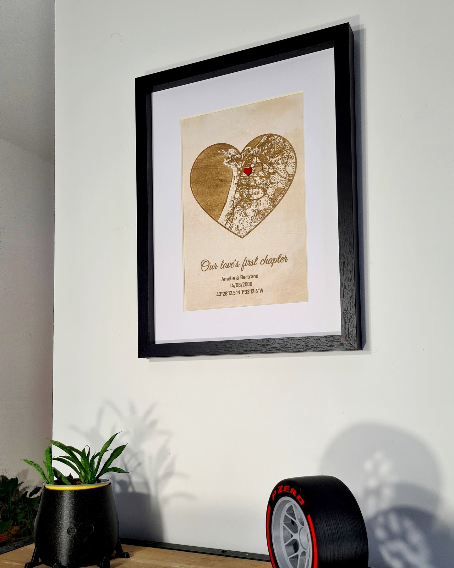 Personalized Love encounter Map - Family gift