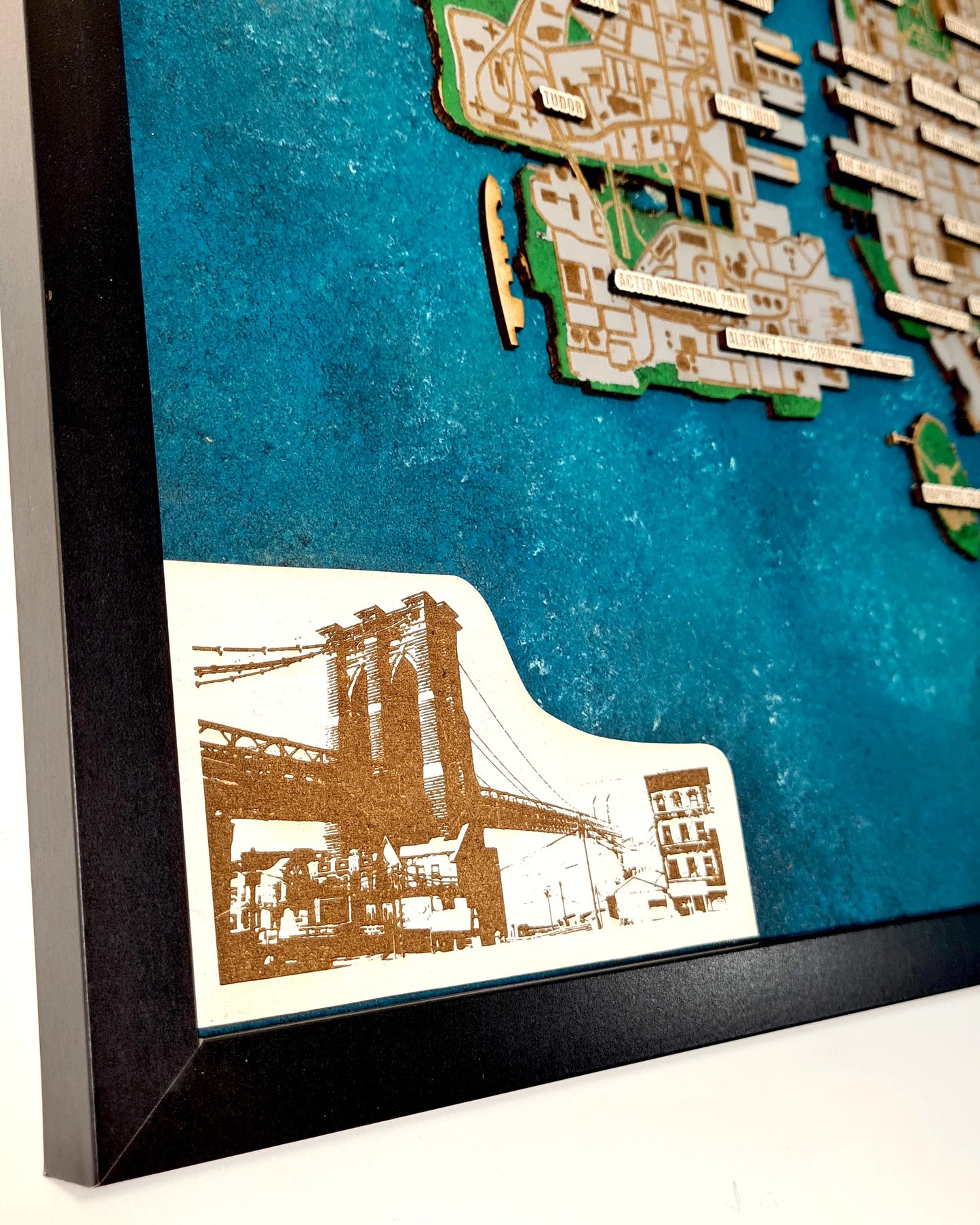 High Detail GTA IV Liberty City 3D wall map - multicolor