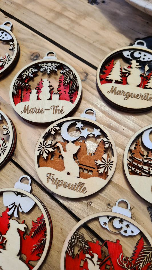 Customizable Christmas Tree Ornaments