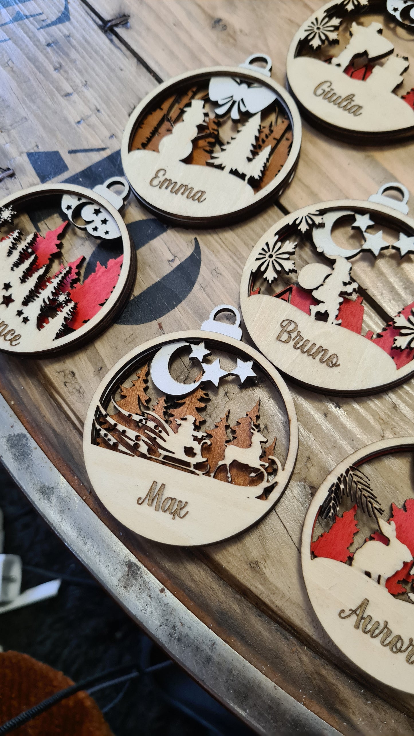 Customizable Christmas Tree Ornaments