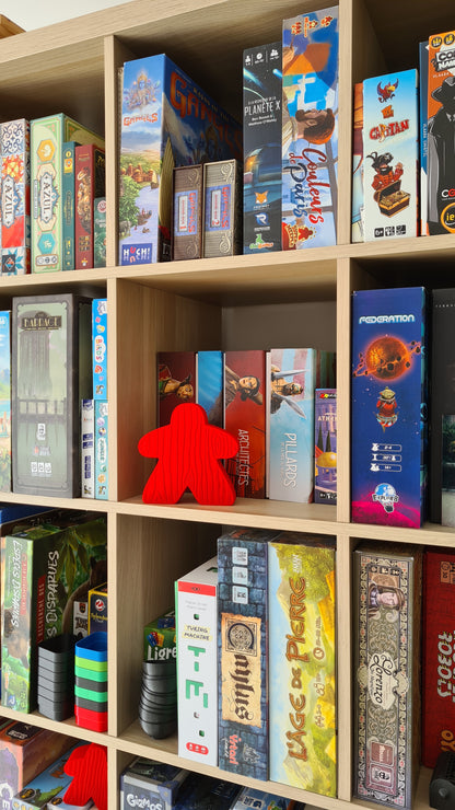 Board game Meeple upgrade figurine statue - 2 sizes - 5 colors - unique christmas gift idea for friends - mega board game token - Tabletop