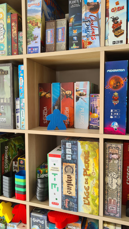 Board game Meeple upgrade figurine statue - 2 sizes - 5 colors - unique christmas gift idea for friends - mega board game token - Tabletop