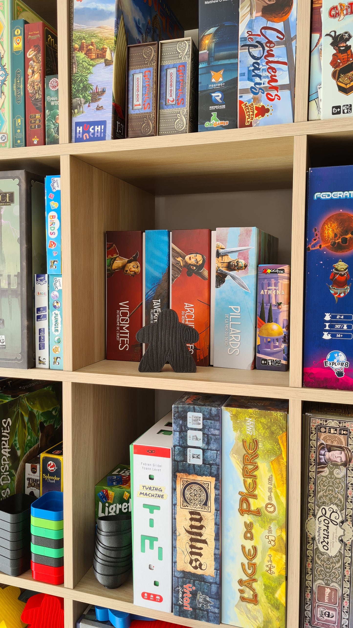 Board game Meeple upgrade figurine statue - 2 sizes - 5 colors - unique christmas gift idea for friends - mega board game token - Tabletop