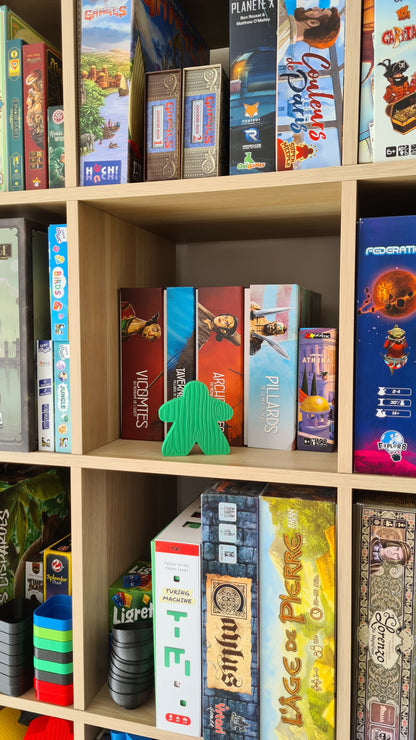 Board game Meeple upgrade figurine statue - 2 sizes - 5 colors - unique christmas gift idea for friends - mega board game token - Tabletop