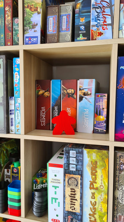 Board game Meeple upgrade figurine statue - 2 sizes - 5 colors - unique christmas gift idea for friends - mega board game token - Tabletop