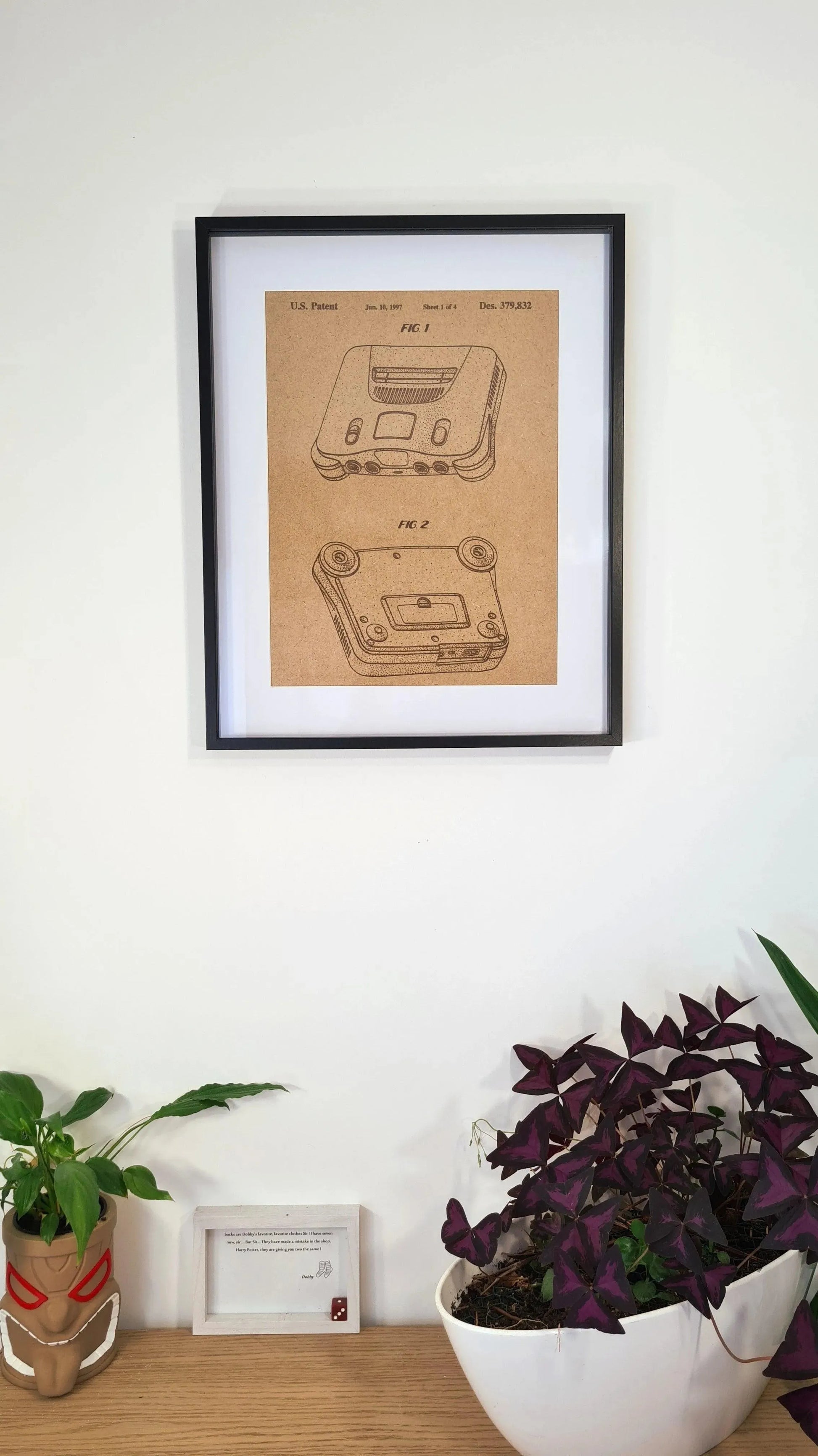 Official N64 patent - Laser engraved wood - YourLittleFactory