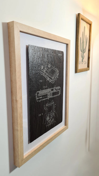 Official gaming video game patent - Laser engraved slate - YourLittleFactory